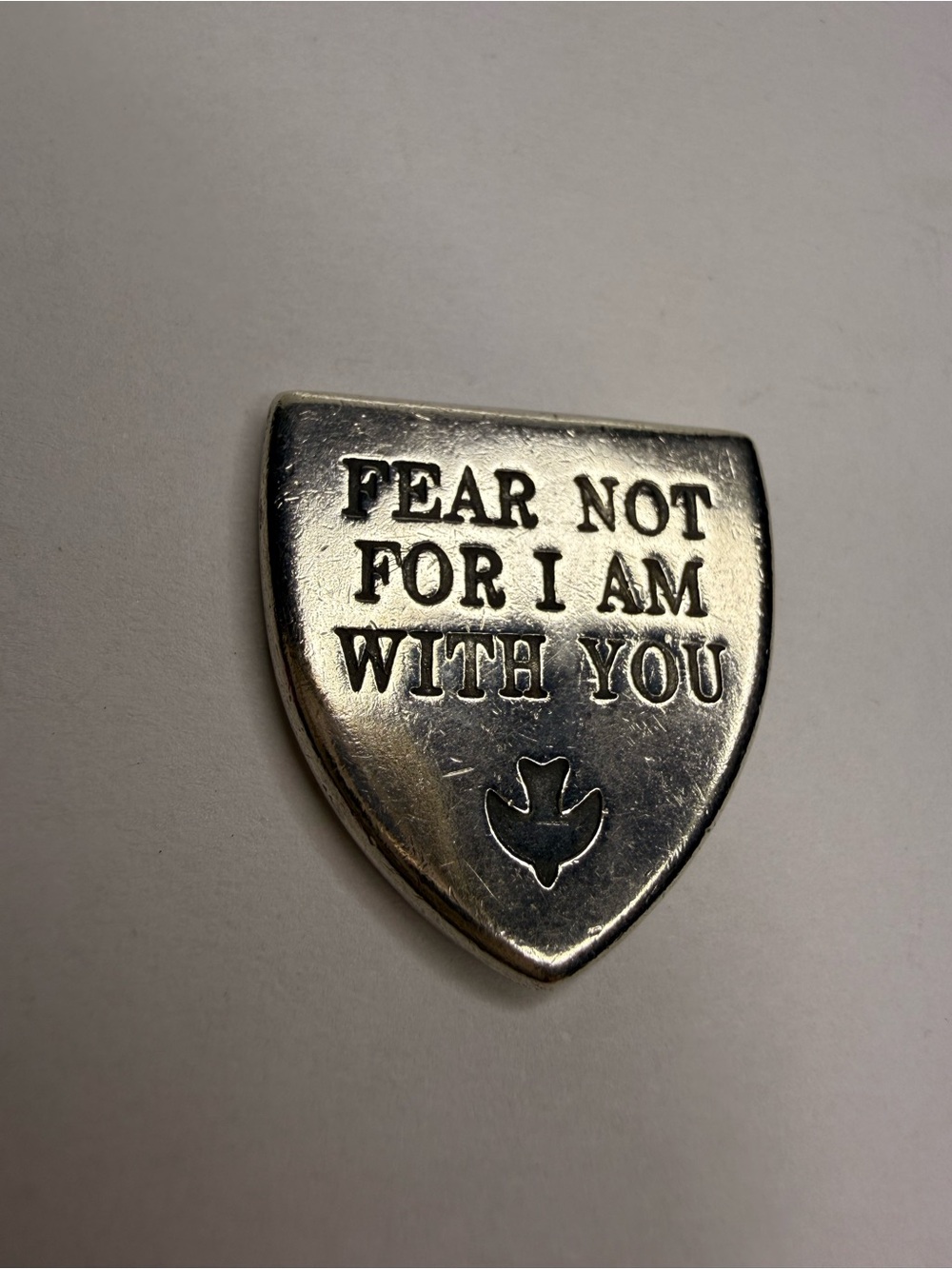 James Avery Silver Shield Pocket Piece Double sided
